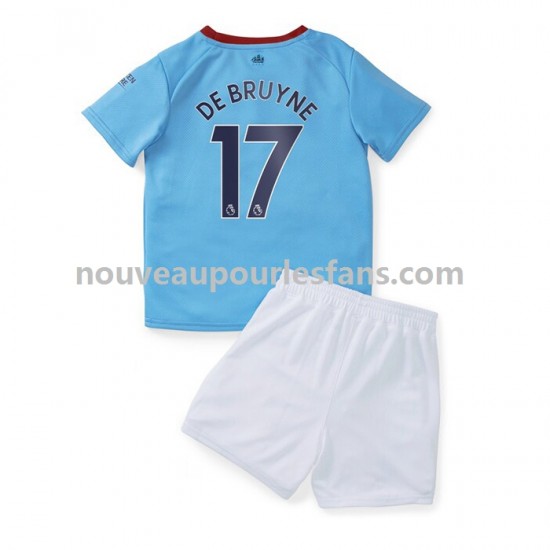 Maillot Manchester City De Bruyne 17 Enfant Tenue Domicile 2022-2023 Manche Courte