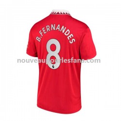 Maillot Manchester United Bruno Fernandes 8 Homme Tenue Domicile 2022-2023 Manche Courte