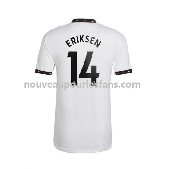 Maillot Manchester United Christian Eriksen 14 Homme Tenue Extérieur 2022-2023 Manche Courte