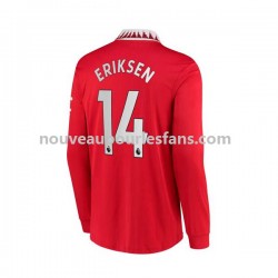 Maillot Manchester United Christian Eriksen 14 Homme Tenue Domicile 2022-2023 Manche Longue