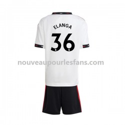 Maillot Manchester United Elanga 36 Enfant Tenue Extérieur 2022-2023 Manche Courte