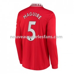 Maillot Manchester United Harry Maguire 5 Homme Tenue Domicile 2022-2023 Manche Longue