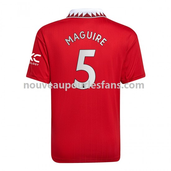 Maillot Manchester United Harry Maguire 5 Homme Tenue Domicile 2022-2023 Manche Courte