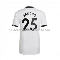 Maillot Manchester United Jadon Sancho 25 Homme Tenue Extérieur 2022-2023 Manche Courte