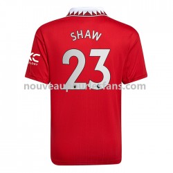 Maillot Manchester United Luke Shaw 23 Homme Tenue Domicile 2022-2023 Manche Courte