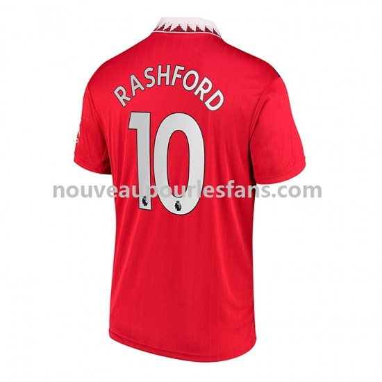 Maillot Manchester United Rashford 10 Homme Tenue Domicile 2022-2023 Manche Courte