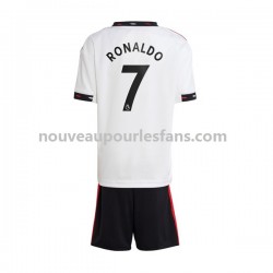 Maillot Manchester United Ronaldo 7 Enfant Tenue Extérieur 2022-2023 Manche Courte