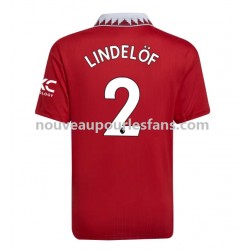 Maillot Manchester United Victor Lindelof 2 Homme Tenue Domicile 2022-2023 Manche Courte