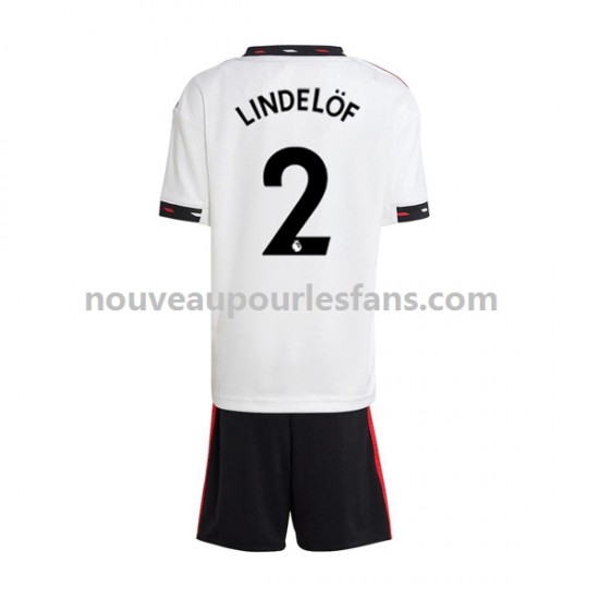 Maillot Manchester United Victor Lindelof 2 Enfant Tenue Extérieur 2022-2023 Manche Courte