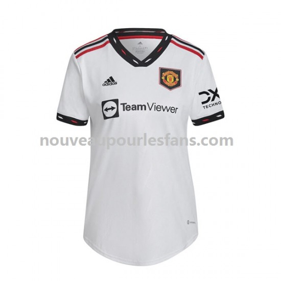 Maillot Manchester United Femme Tenue Extérieur 2022-2023 Manche Courte