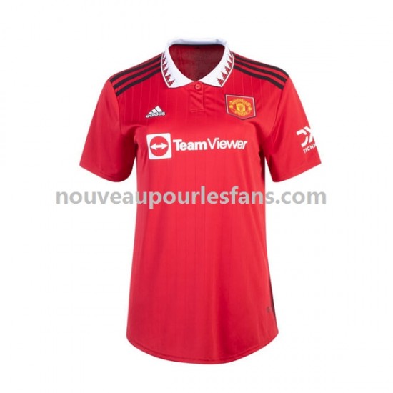 Maillot Manchester United Femme Tenue Domicile 2022-2023 Manche Courte
