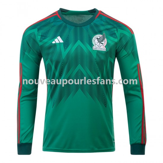 Maillot Mexique Homme Tenue Domicile Coupe du Monde 2022 Manche Longue