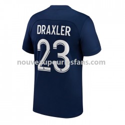 Maillot Paris Saint-Germain Draxler 23 Homme Tenue Domicile 2022-2023 Manche Courte