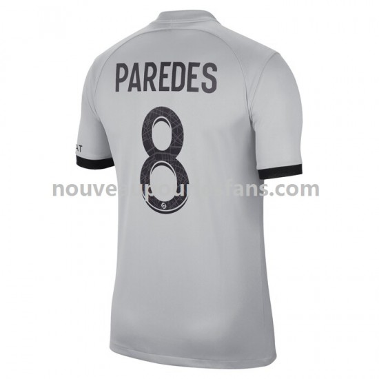 Maillot Paris Saint-Germain Leandro Paredes 8 Homme Tenue Extérieur 2022-2023 Manche Courte