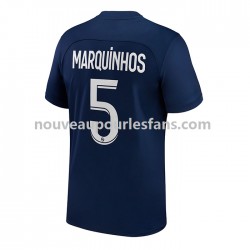 Maillot Paris Saint-Germain Marquinhos 5 Homme Tenue Domicile 2022-2023 Manche Courte