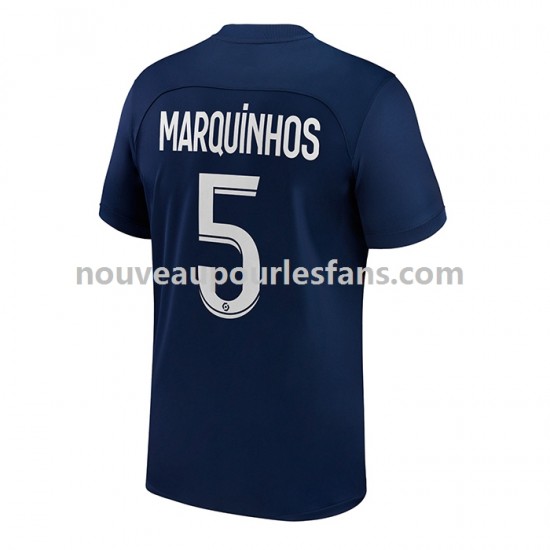 Maillot Paris Saint-Germain Marquinhos 5 Homme Tenue Domicile 2022-2023 Manche Courte