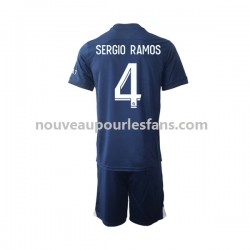 Maillot Paris Saint-Germain Sergio Ramos 4 Enfant Tenue Domicile 2022-2023 Manche Courte