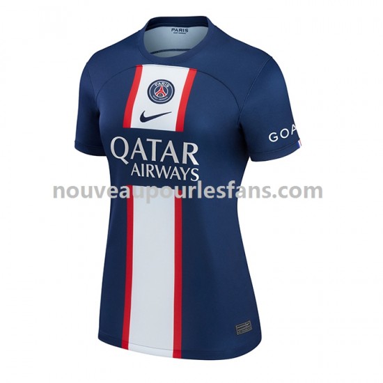 Maillot Paris Saint-Germain Femme Tenue Domicile 2022-2023 Manche Courte