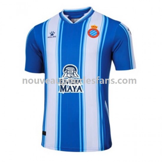 Maillot RCD Espanyol Homme Tenue Domicile 2022-2023 Manche Courte