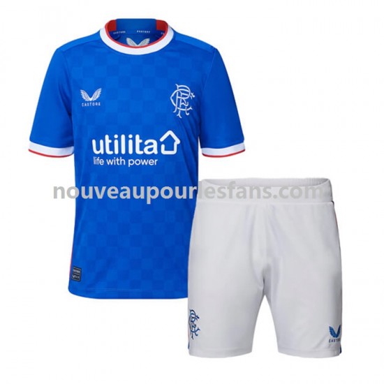 Maillot Rangers Enfant Tenue Domicile 2022-2023 Manche Courte