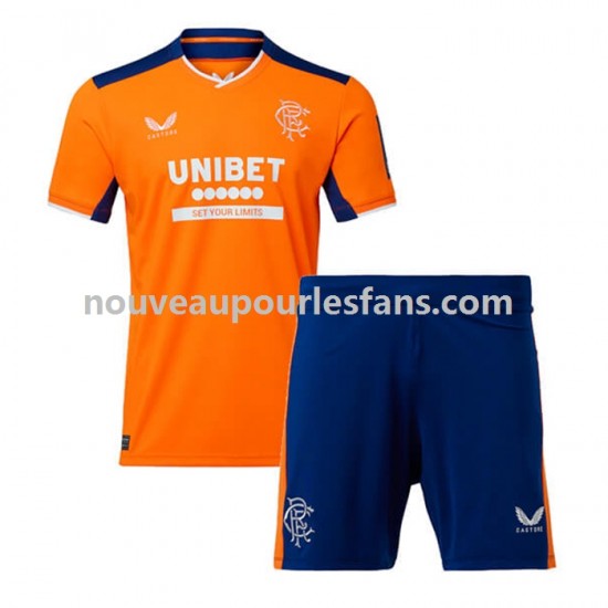 Maillot Rangers Enfant Tenue 3ème 2022-2023 Manche Courte