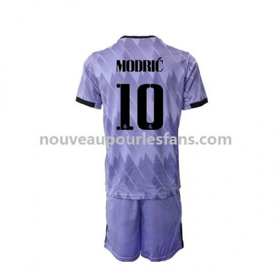 Maillot Real Madrid Modrić 10 Enfant Tenue Extérieur 2022-2023 Manche Courte