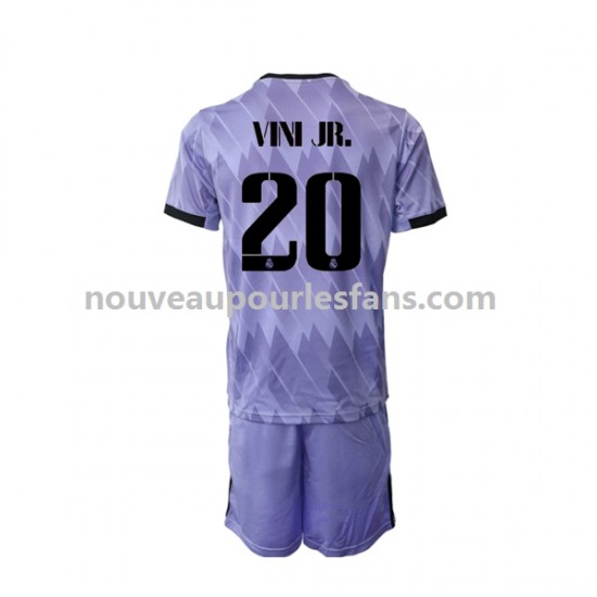 Maillot Real Madrid Vinicius Junior 20 Enfant Tenue Extérieur 2022-2023 Manche Courte