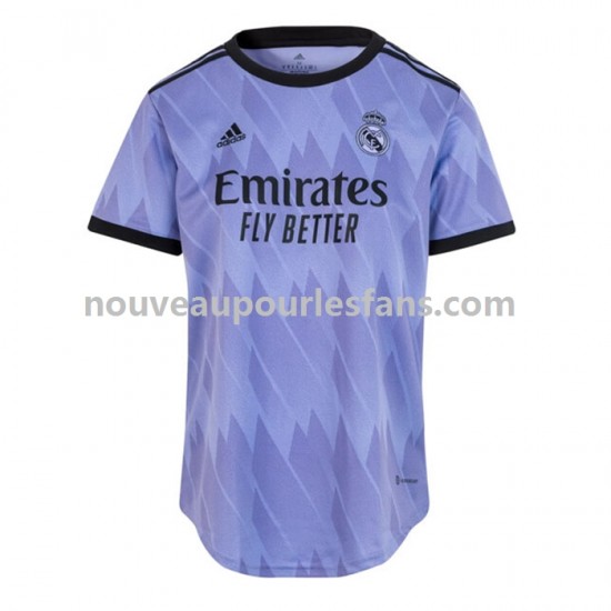 Maillot Real Madrid Femme Tenue Extérieur 2022-2023 Manche Courte
