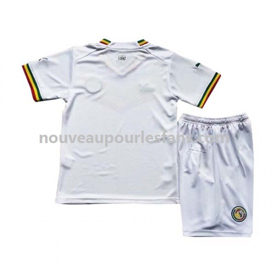 Maillot Sénégal Enfant Tenue Domicile Coupe du Monde 2022 Manche Courte