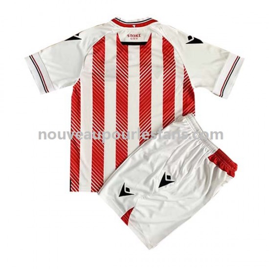 Maillot Stoke City Enfant Tenue Domicile 2022-2023 Manche Courte