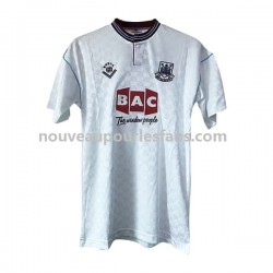 Maillot West Ham United Rétro Homme Tenue Extérieur 1989-1990 Manche Courte