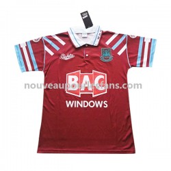 Maillot West Ham United Rétro Homme Tenue Domicile 1991-1992 Manche Courte