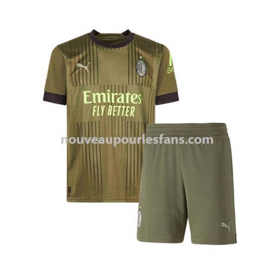 Maillot AC Milan Enfant Tenue 3ème 2022-2023 Manche Courte