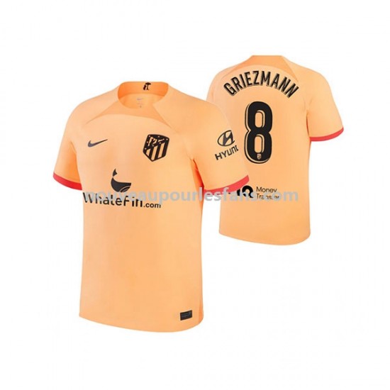 Maillot Atlético Madrid Antoine Griezmann 8 Homme Tenue 3ème 2022-2023 Manche Courte