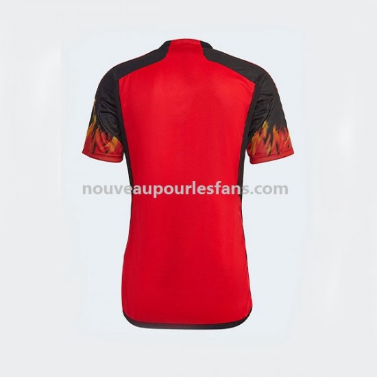 Maillot Belgique Homme Tenue Domicile Coupe du Monde 2022 Manche Courte