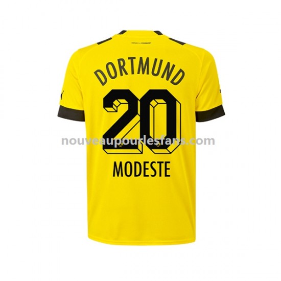 Maillot Borussia Dortmund Anthony Modeste 20 Homme Tenue Domicile 2022-2023 Manche Courte
