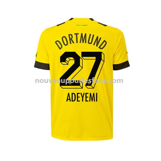 Maillot Borussia Dortmund Karim Adeyemi 27 Homme Tenue Domicile 2022-2023 Manche Courte