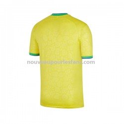 Maillot Brésil Homme Tenue Domicile Coupe du Monde 2022 Manche Courte