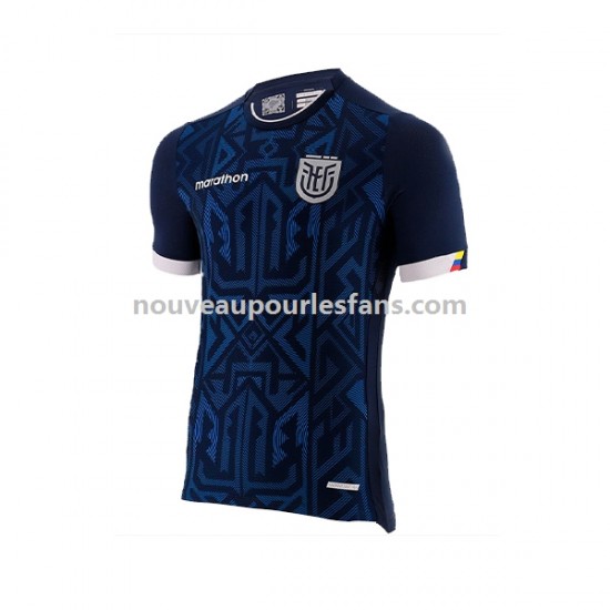 Maillot Ecuador Homme Tenue Extérieur Coupe du Monde 2022 Manche Courte
