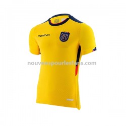 Maillot Ecuador Homme Tenue Domicile Coupe du Monde 2022 Manche Courte