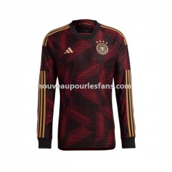 Maillot Allemagne Homme Tenue Extérieur Coupe du Monde 2022 Manche Longue