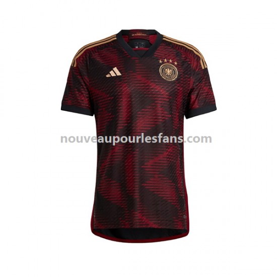 Maillot Allemagne Homme Tenue Extérieur Coupe du Monde 2022 Manche Courte