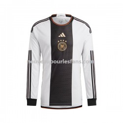 Maillot Allemagne Homme Tenue Domicile Coupe du Monde 2022 Manche Longue