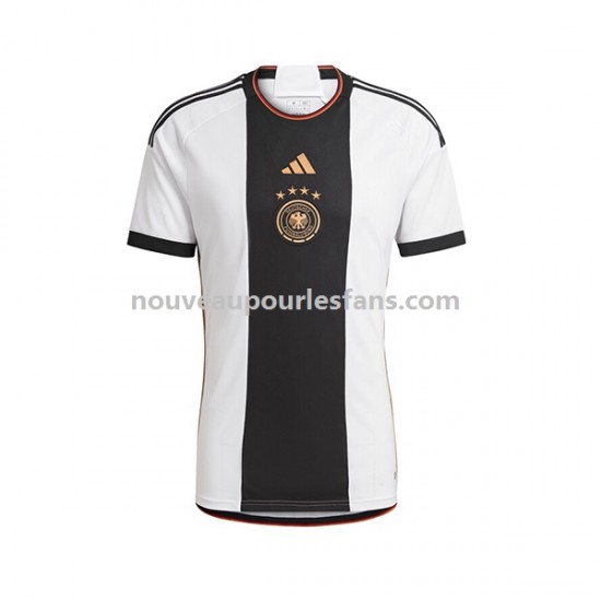 Maillot Allemagne Homme Tenue Domicile Coupe du Monde 2022 Manche Courte