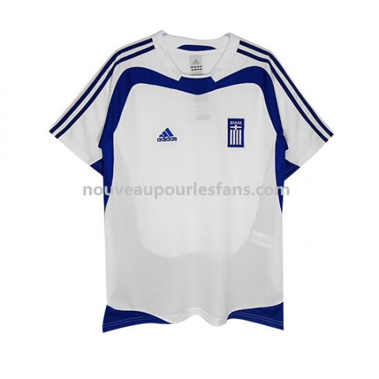 Maillot Grèce 2004 Rétro Homme Tenue Domicile Manche Courte