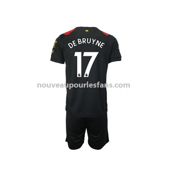 Maillot Manchester City De Bruyne 17 Enfant Tenue Extérieur 2022-2023 Manche Courte