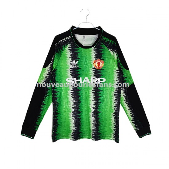 Maillot Manchester United Gardien Rétro Homme Tenue Domicile 1990-1991 Manche Longue