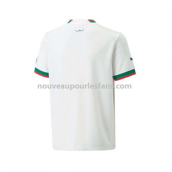 Maillot Maroc Homme Tenue Extérieur Coupe du Monde 2022 Manche Courte