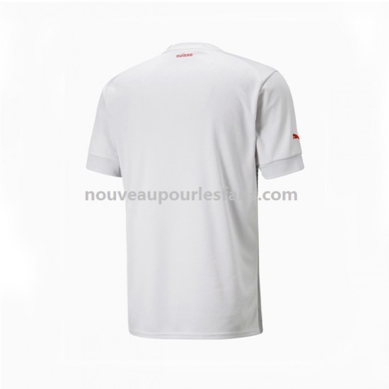 Maillot Suisse Homme Tenue Extérieur Coupe du Monde 2022 Manche Courte