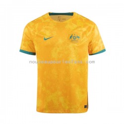 Maillot Australie Homme Tenue Domicile Coupe du Monde 2022 Manche Courte